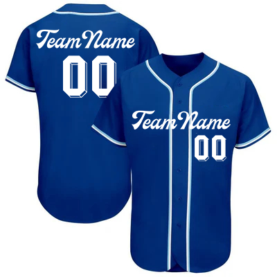 Women Custom Royal White-Light Blue Baseball Jersey