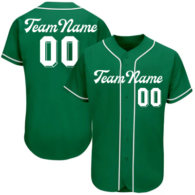 Women Custom Kelly Green White-Gray Authentic St. Patrick's Day Baseball Jersey