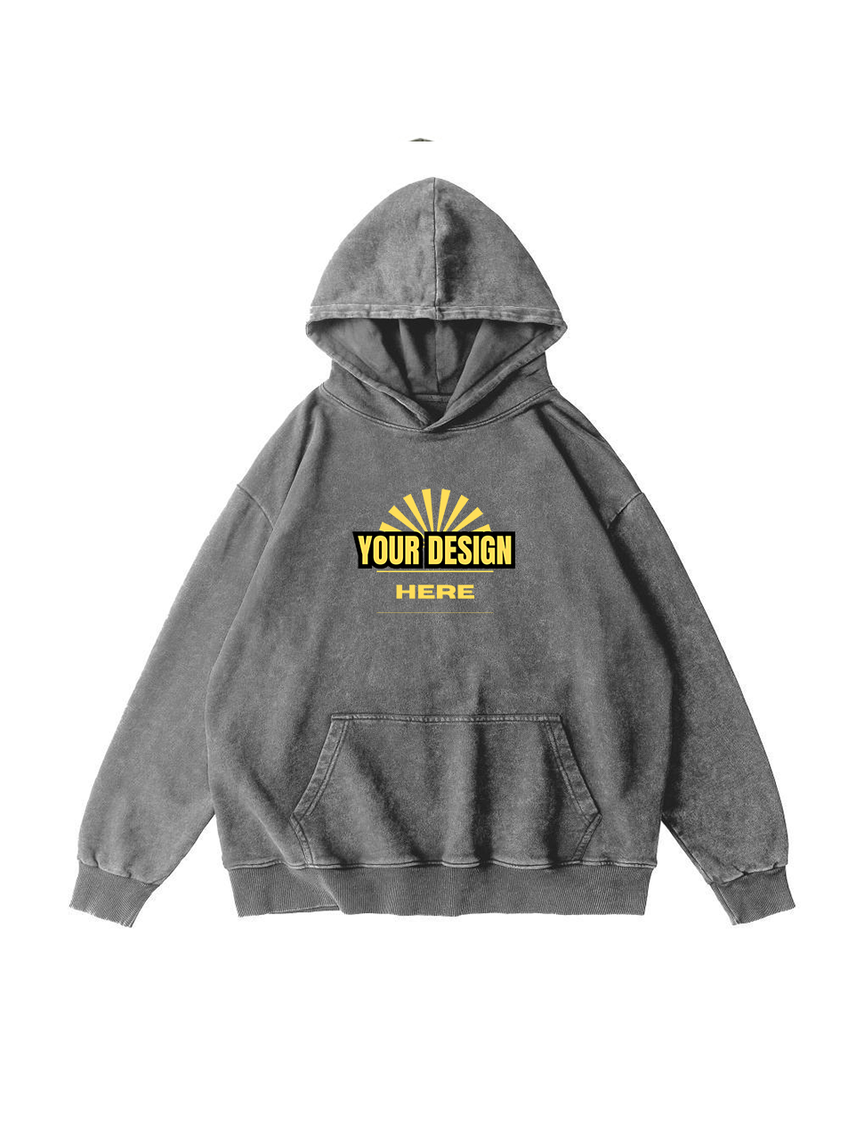 Personalized Vintage Wash Cotton Hoodie