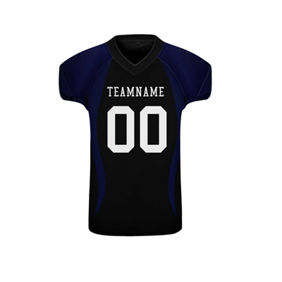 Men Custom Black White Mesh Authentic Football Jersey