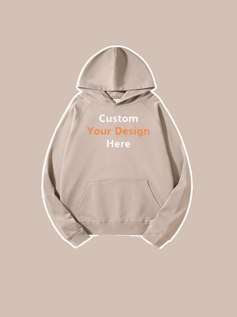 460g Custom Cotton Hoodie Premium Heavyweight Sweatshirt with Personalized Fit