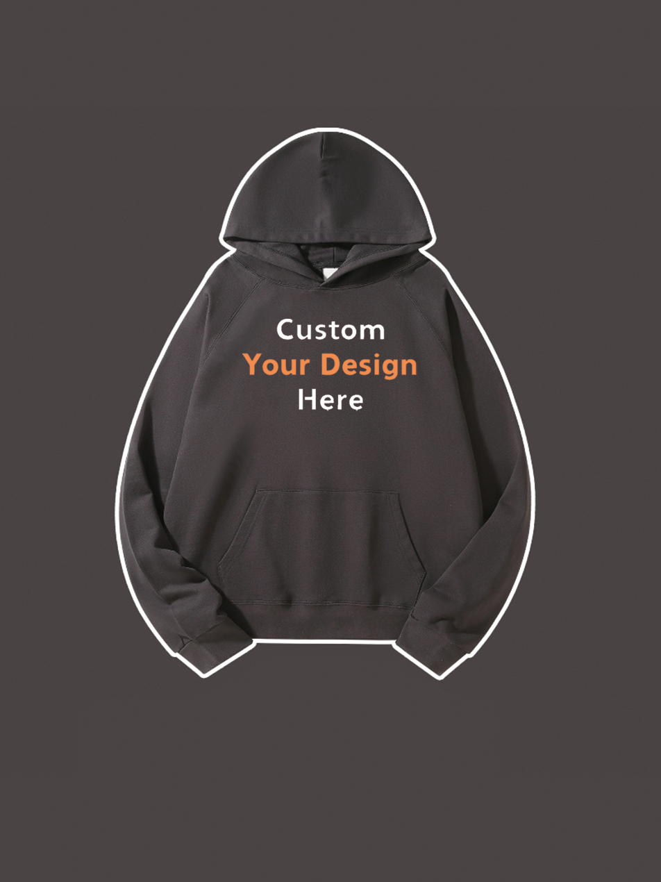 460g Custom Cotton Hoodie Premium Heavyweight Sweatshirt with Personalized Fit