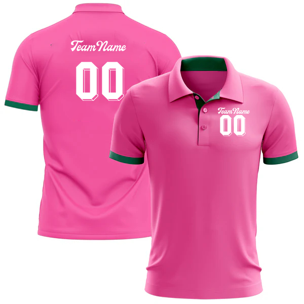 Women Custom Pink Performance Golf Polo Shirt