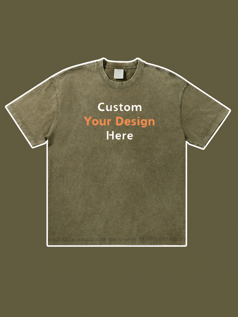 Custom Vintage Wash Cotton T-Shirt Perfect for Everyday Wear