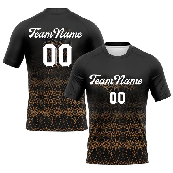 Men Custom Black-White Geometric Shape Sublimation Volleyball Uniform Jersey