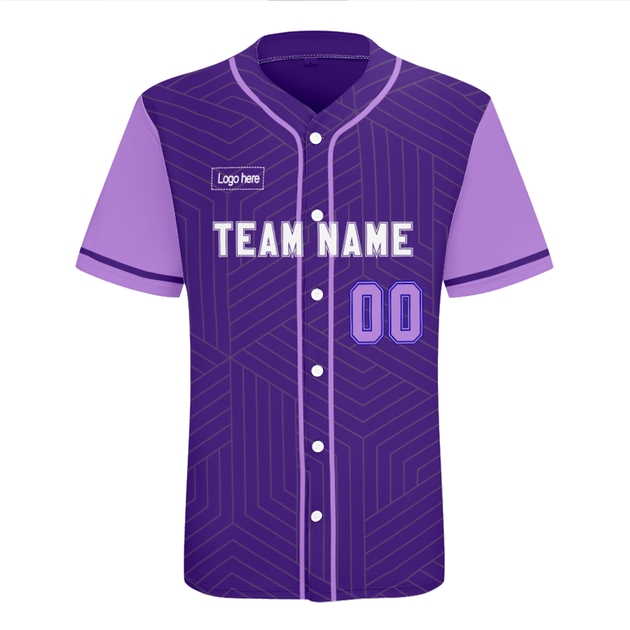 Men's Custom Purple Authentic Baseball Jersey