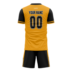 Men Custom Orange Sublimation Soccer Uniform Jersey